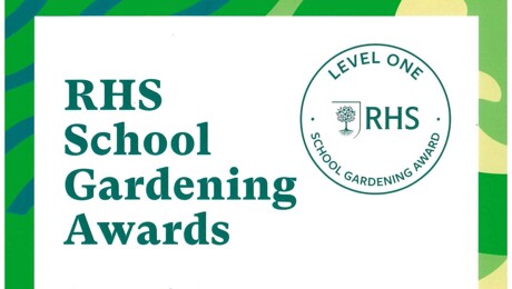 RHS School Gardening Award - Level 1 Achieved