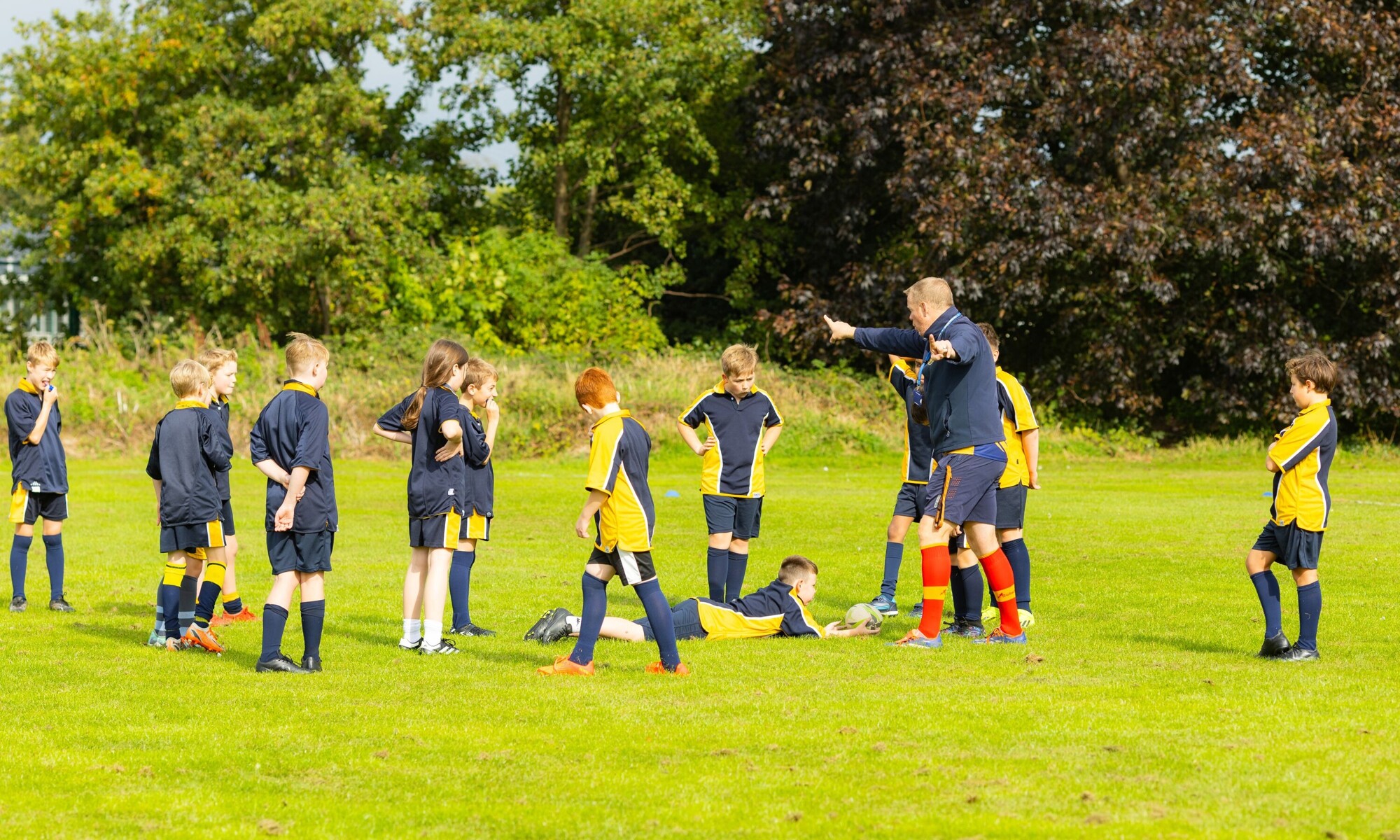 PE Session with teacher